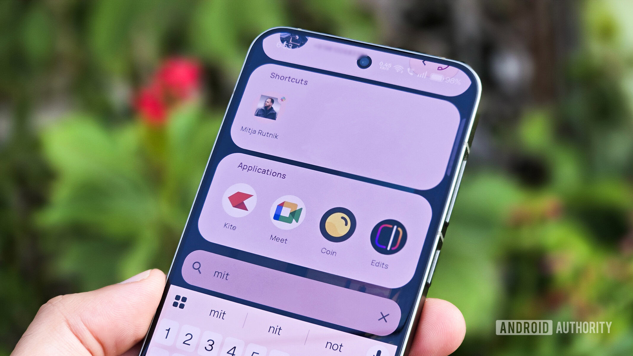 Mur Launcher app action search