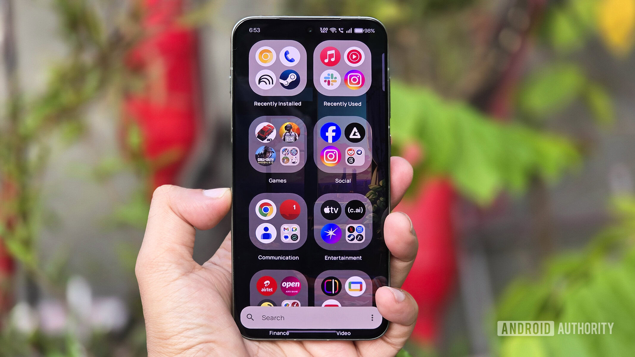 Mur Launcher iOS style app library