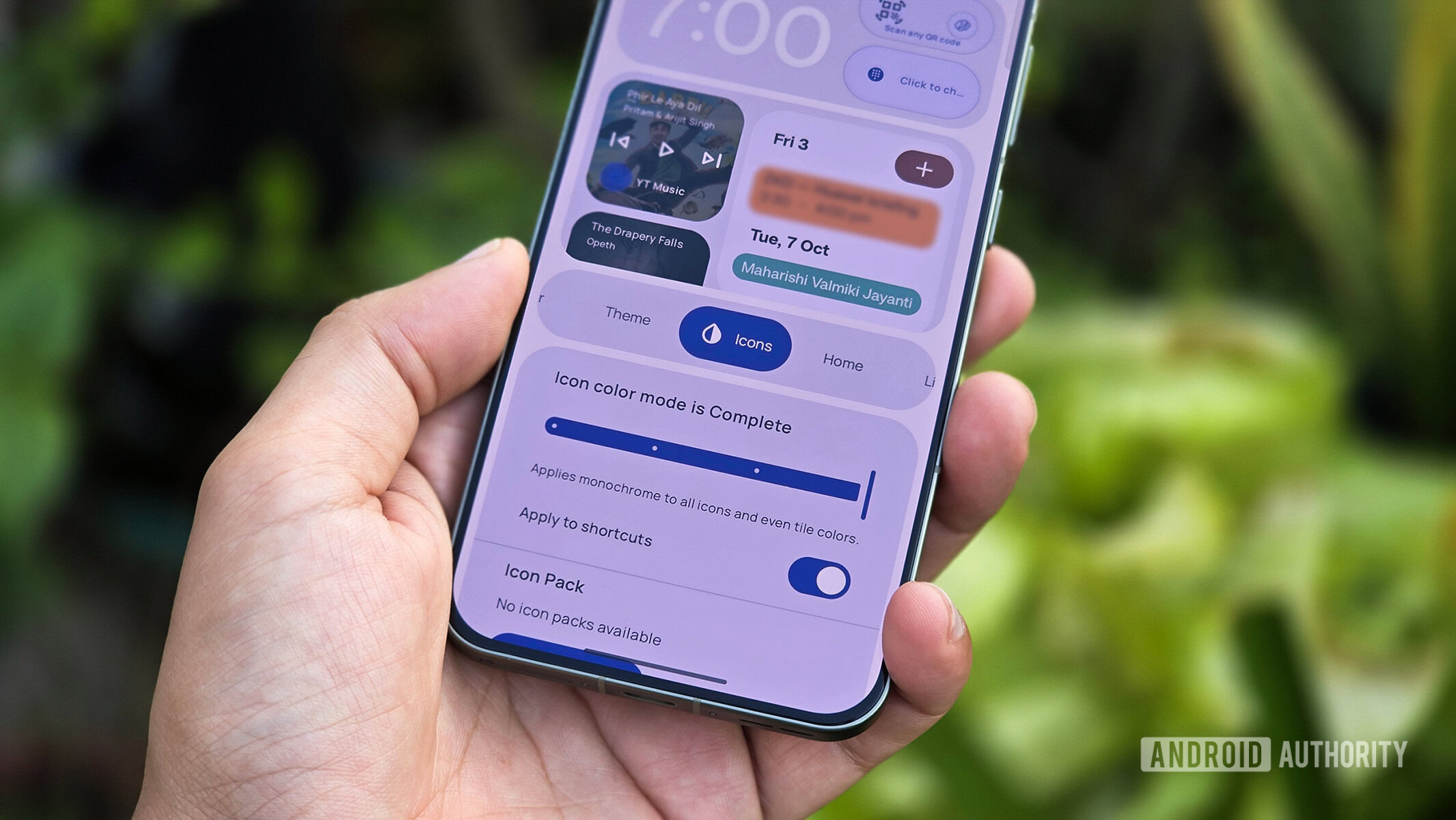 Mur Launcher themed icons setting