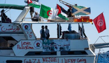 Israeli military ship in ‘dangerous manoeuvres’ near Gaza flotilla as it nears blockade – The Irish Times