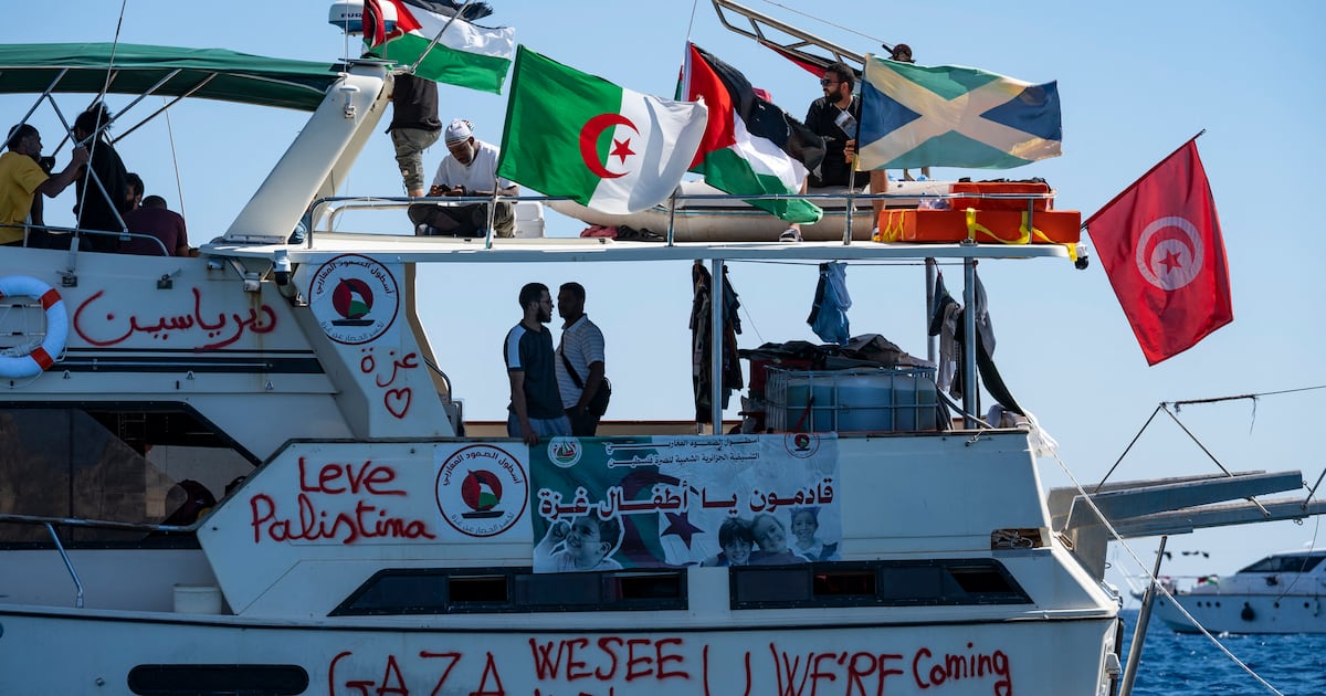 Israeli military ship in ‘dangerous manoeuvres’ near Gaza flotilla as it nears blockade – The Irish Times