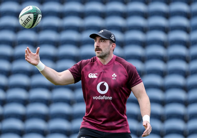 Jack Conan during an Ireland training session in Chicago on Tuesday. Photograph: Dan Sheridan/Inpho