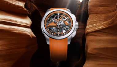 The Norqain Independence Skeleton Chrono 42mm Orange