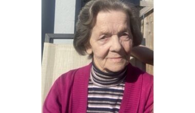 Margaret Mills (née McElhinney), 61 Bridge Street, Strabane, formerly St Mary's Drive, Strabane - Highland Radio