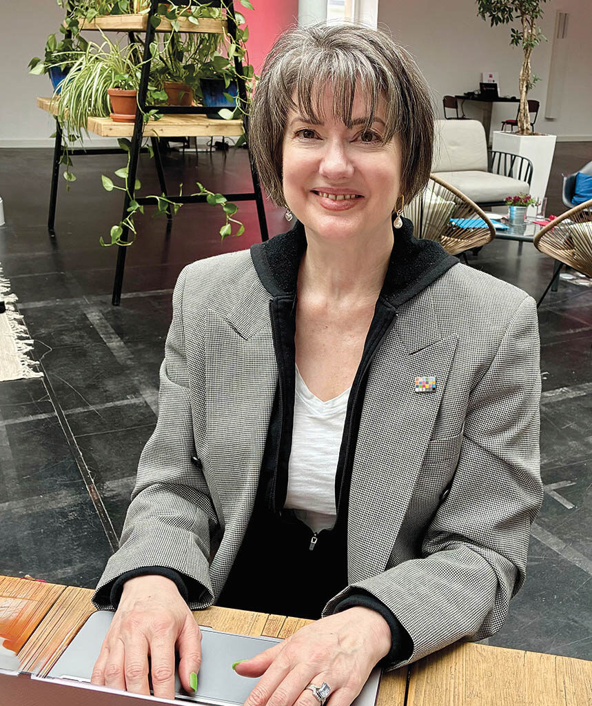Visual Effects Producer Robin Saxen at 2025 FMX in Stuttgart where she spoke about the art of producing for visual effects.(Photo courtesy of Robin Saxen)