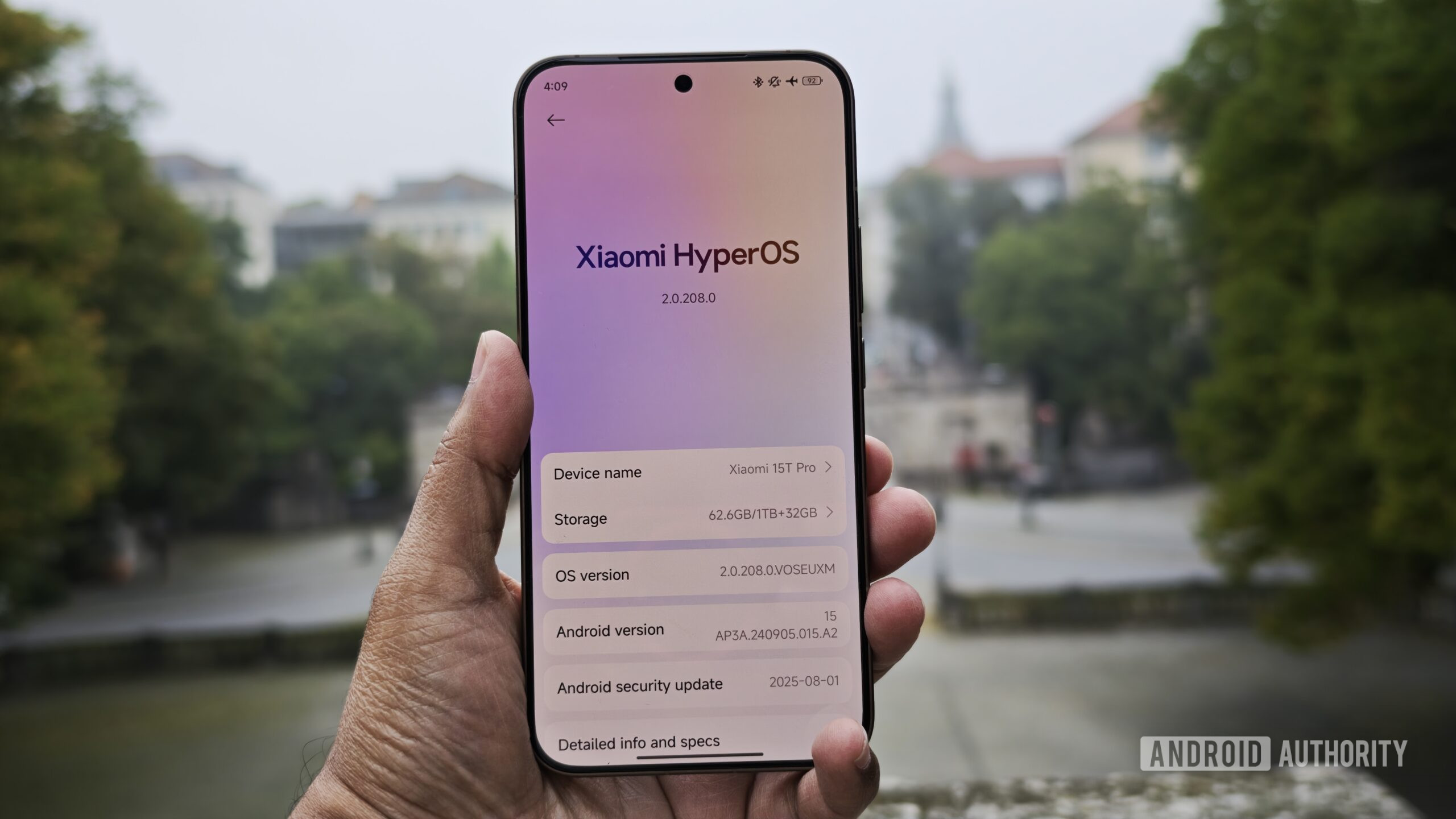 Photo of HyperOS version on the Xiaomi 15T Pro Photo of HyperOS version on the Xiaomi 15T Pro