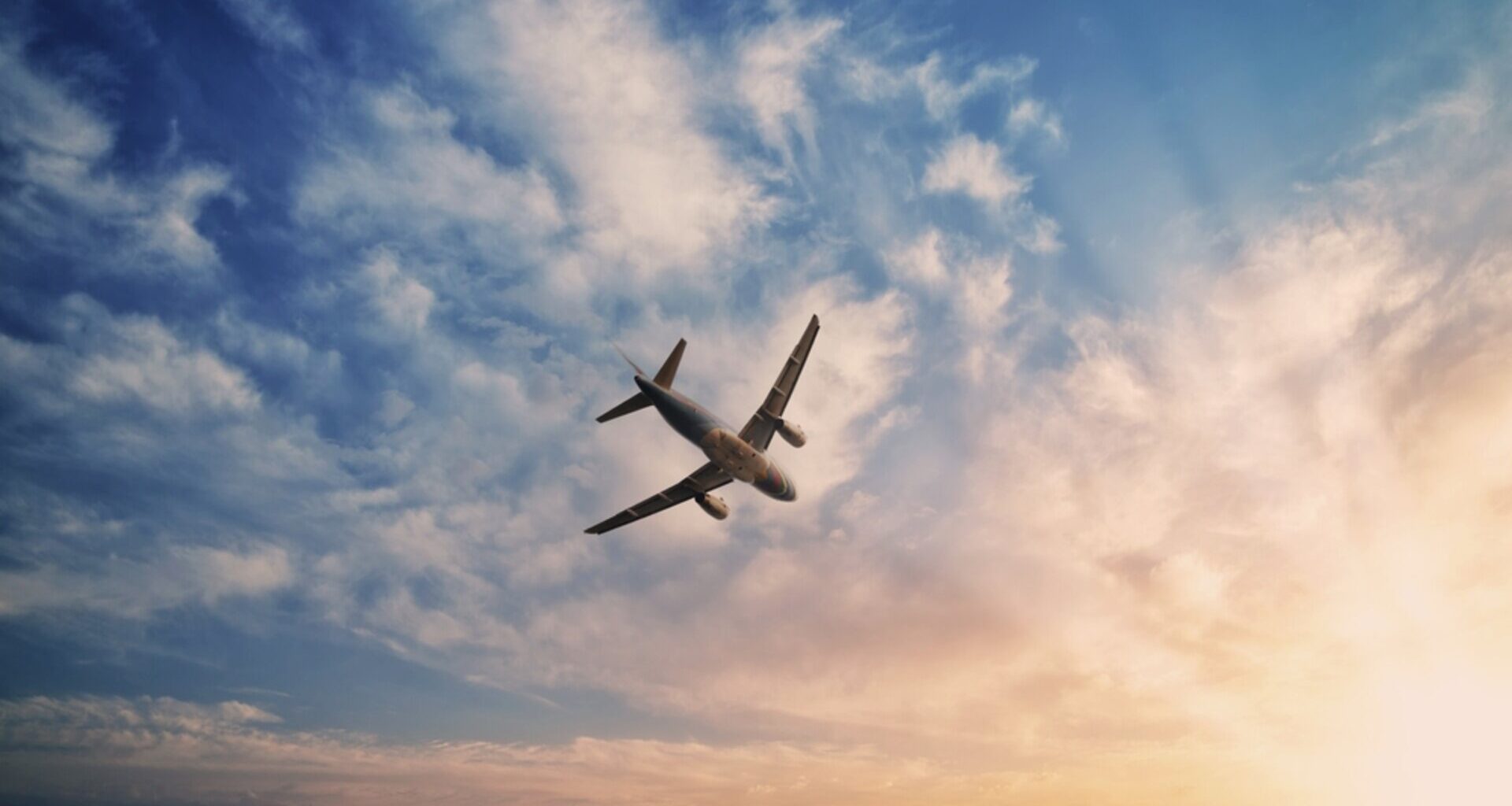 A plane flying