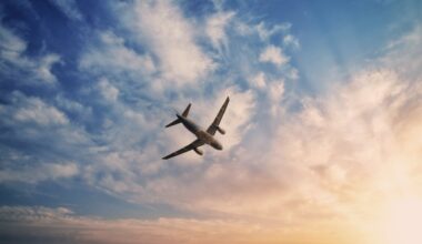 A plane flying