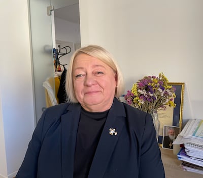 Iryna Kulynych, Lviv’s deputy mayor for humanitarian issues. Photograph: Daniel McLaughlin