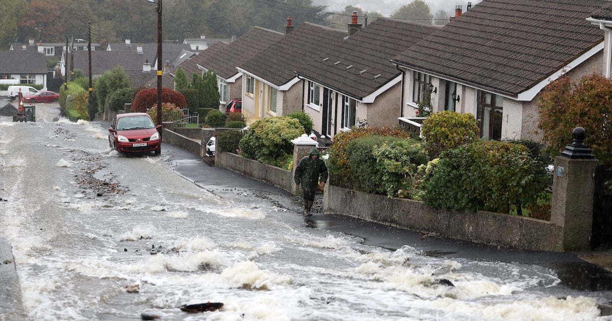 Locals describe ‘river running down the roads’ as heavy rain hits parts of Ireland – The Irish Times