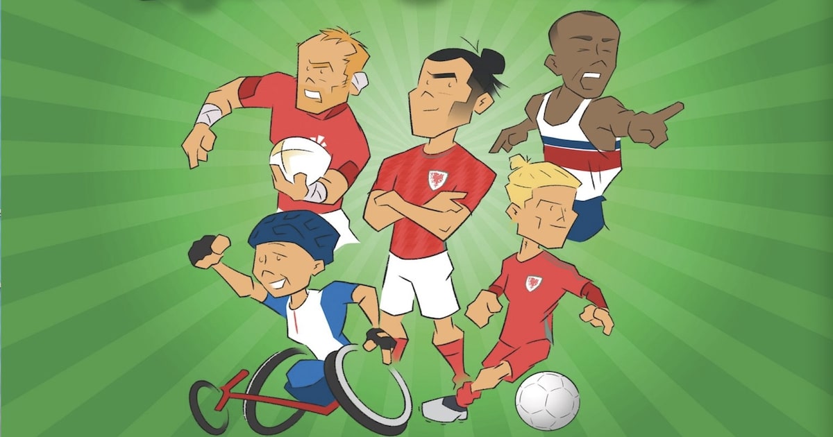 Bestselling children's author celebrates Welsh sports stars in new book