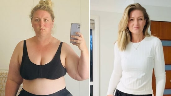 After losing over 70 kg, Kate emphasises the importance of mindset over food choices in her weight loss journey.(Instagram/@bariatric_chic)