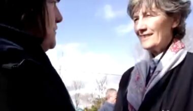 Video shows Connolly agitation at eviction question