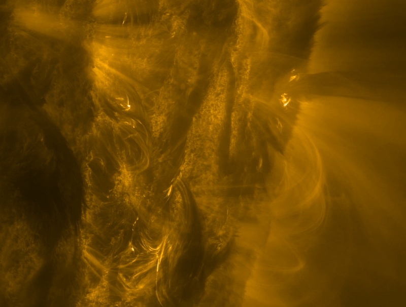 Solar flare, as see by the Solar Orbiter spacecraft. Credit - ESA & NASA/Solar Orbiter/EUI Team
