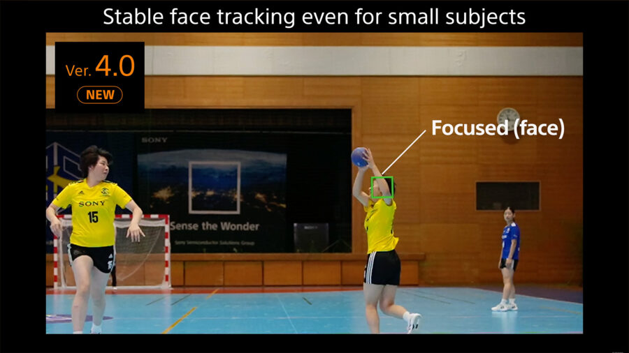 In the Sony a9 III firmware 4.0, stable face tracking even for small objects