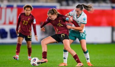 As it happened – Belgium v Ireland: Abbie Larkin’s late goal earns promotion to Nations League A