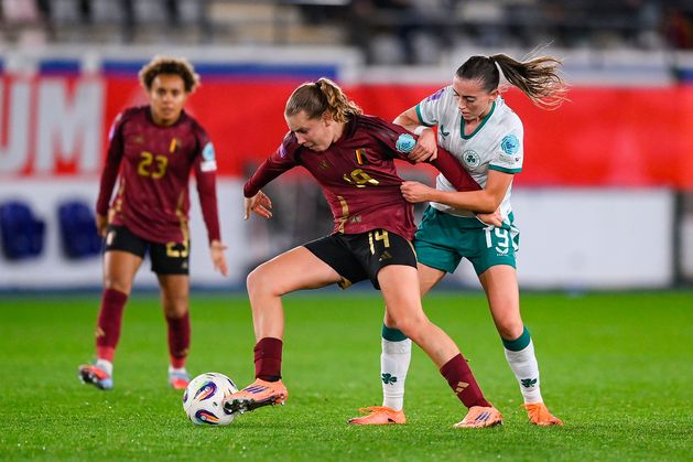 As it happened – Belgium v Ireland: Abbie Larkin’s late goal earns promotion to Nations League A