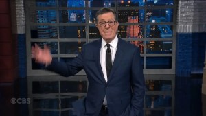Stephen Colbert monologue newark airport