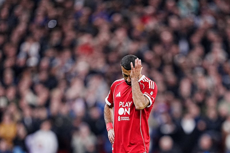 Mohamed Salah had plenty to reflect on after Liverpool's home loss to Manchester United on Sunday. Photo credit should read: Peter Byrne/PA Wire