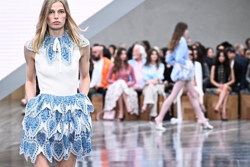 This was Jonathan Anderson's first major collection for Dior. Photograph: JULIEN DE ROSA/AFP via Getty Images      