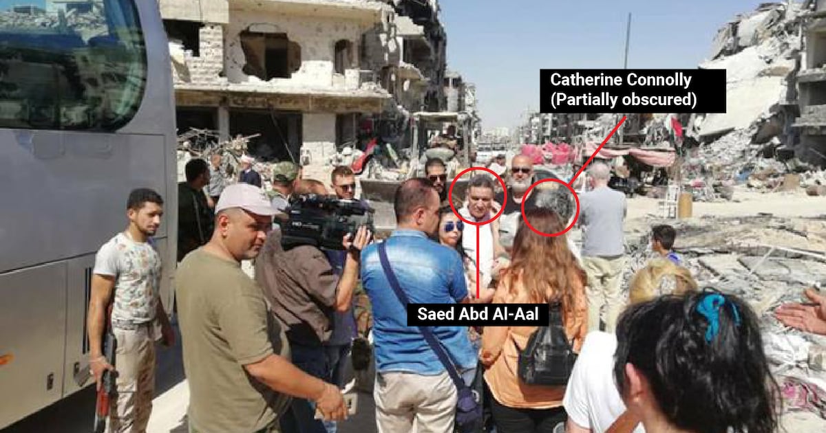 Catherine Connolly pictured with man linked to war crimes in Syria – The Irish Times
