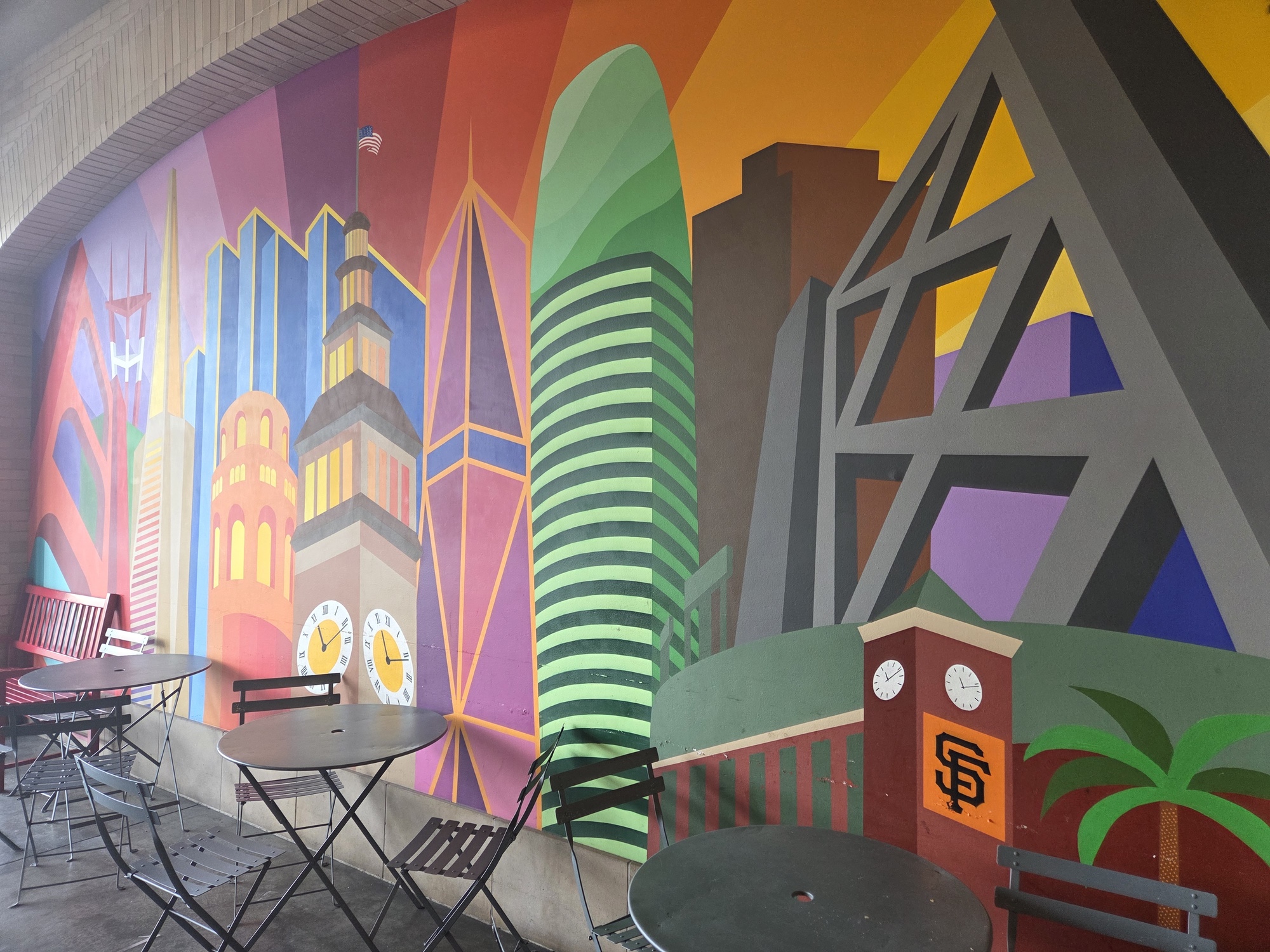 multicolor mural shot by Galaxy s25 Plus