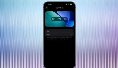 Apple adds a new toggle to make Liquid Glass less glassy