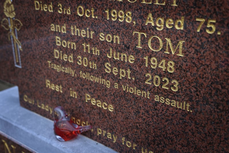 Tom Niland was buried alongside his father Roger and mother Molly in St Mary’s cemetery in Skreen. Photograph: Bryan O’Brien