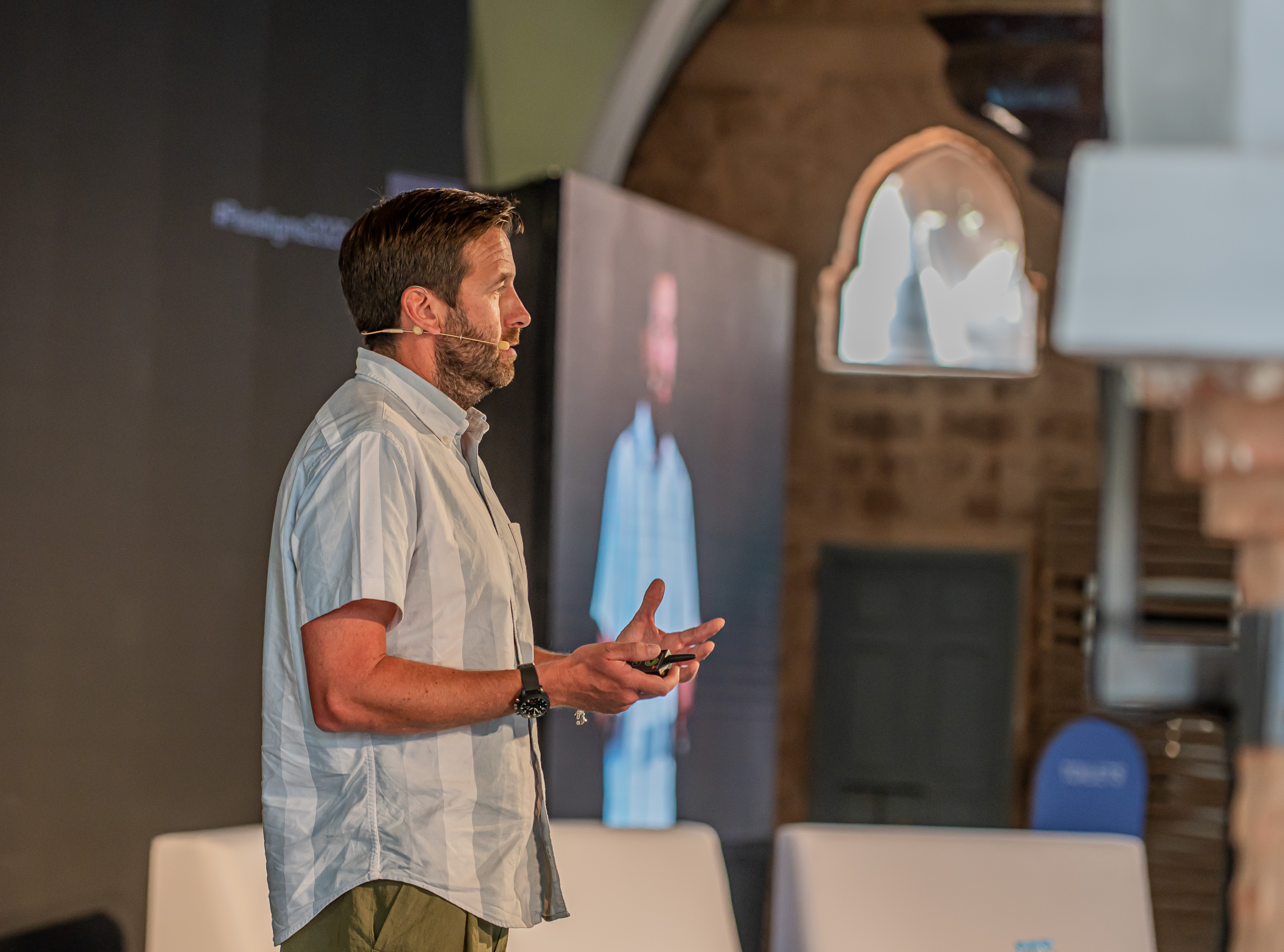 James Greenfield on stage at Paradigms 2025