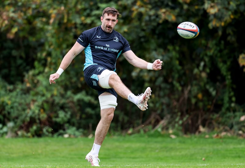 Jack Conan in Leinster squad training this month. Photograph: Dan Clohessy/INPHO