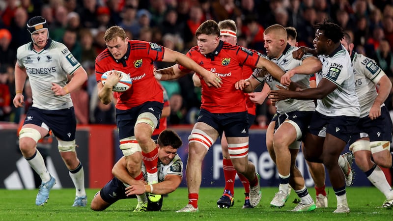 Gavin Coombes in action for Munster. Photograph: Ben Brady/Inpho