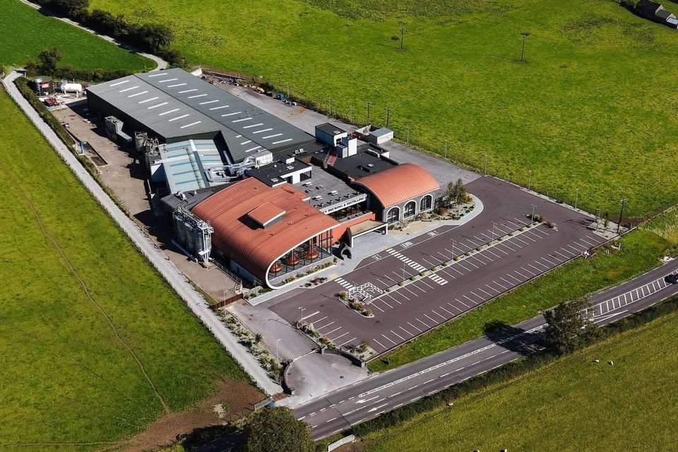 The landmark brewery and visitors’ centre in Fossa which has gone on the market.