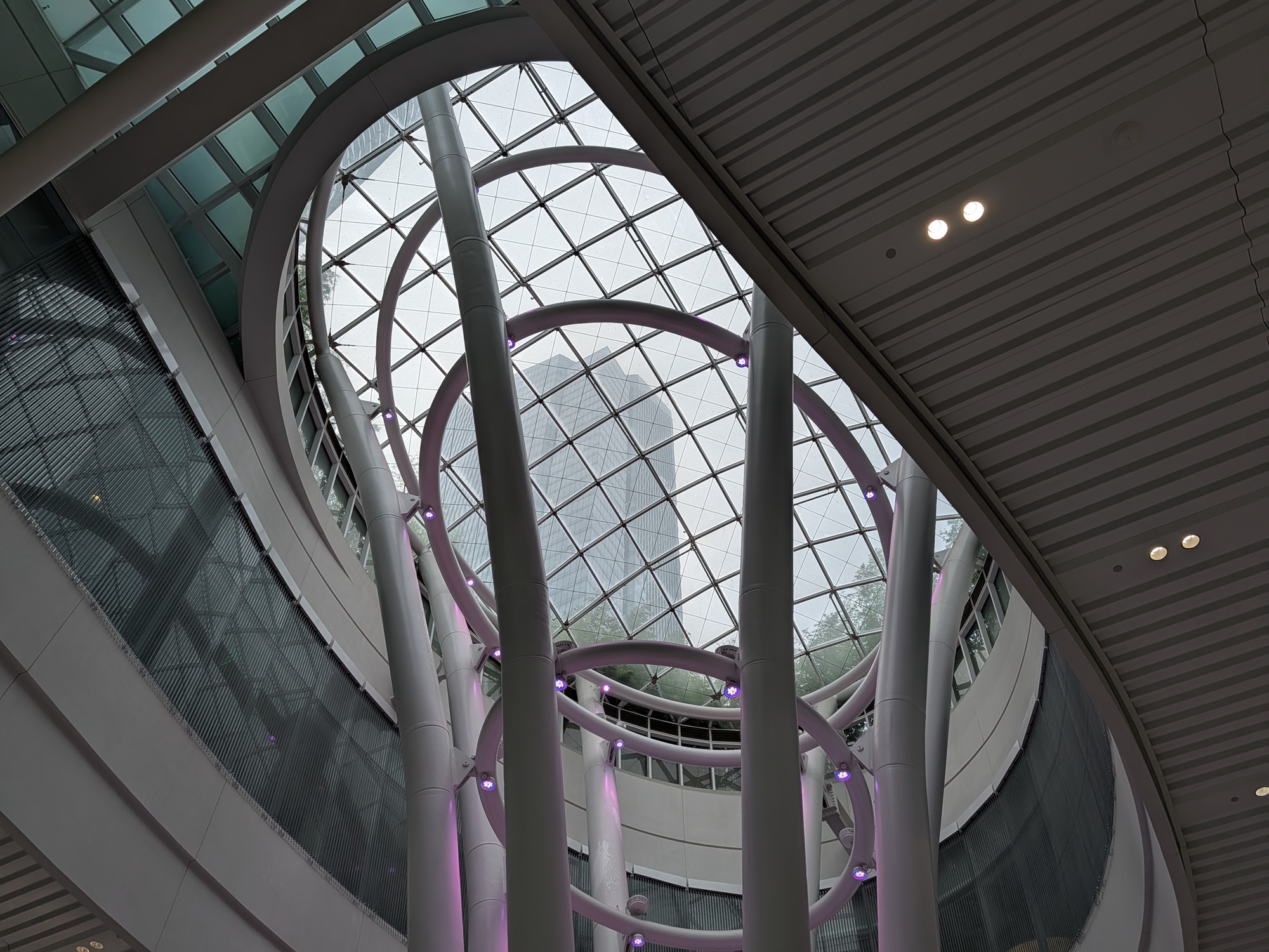 SF Transit Center skylight shot by Pixel 10 Pro