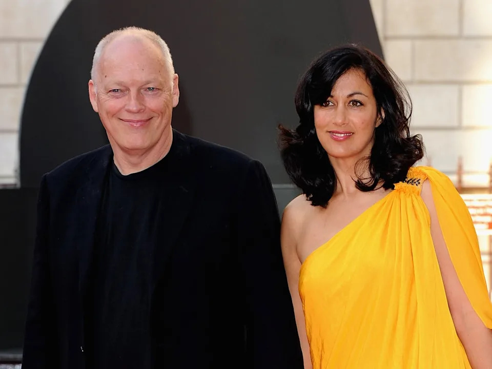 David Gilmour and wife Polly Samson (Getty Images)