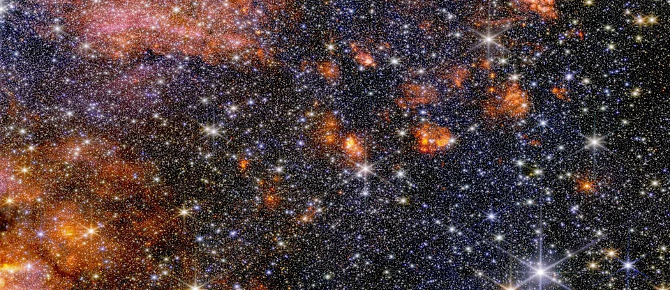 A stunning starscape captured by the James Webb Space Telescope