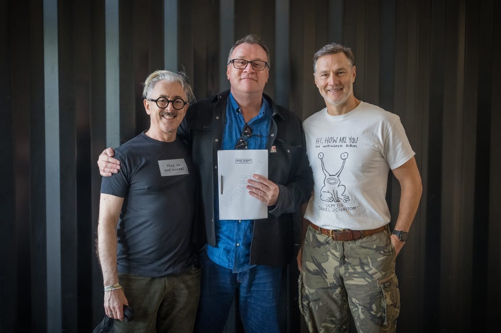 alan cumming, david morrissey, russell t davies tip toe