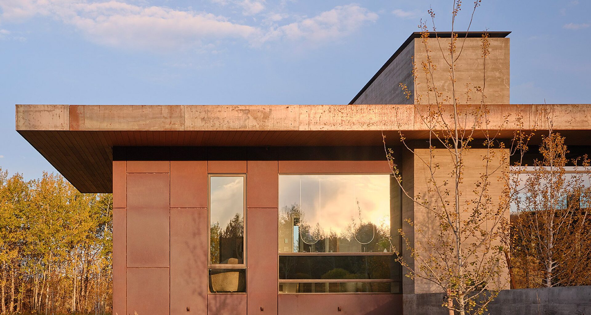 Prospect Studio clads Wyoming house in timber and weathering steel