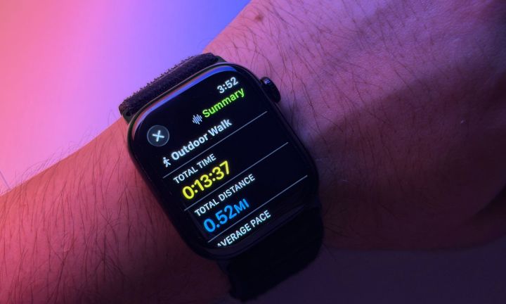 Workout result with Apple Watch Series 11.