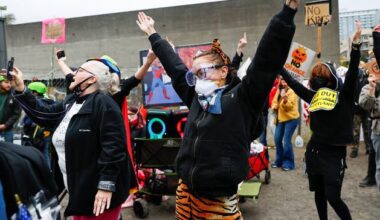 'No Kings' protests against Trump in US as organisers claim 7 million take to streets