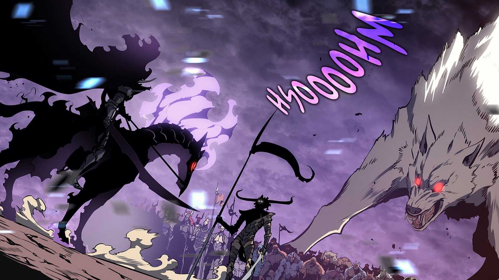 Ashborn the Shadow Monarch faces Baran’s army in the Solo Leveling manhwa