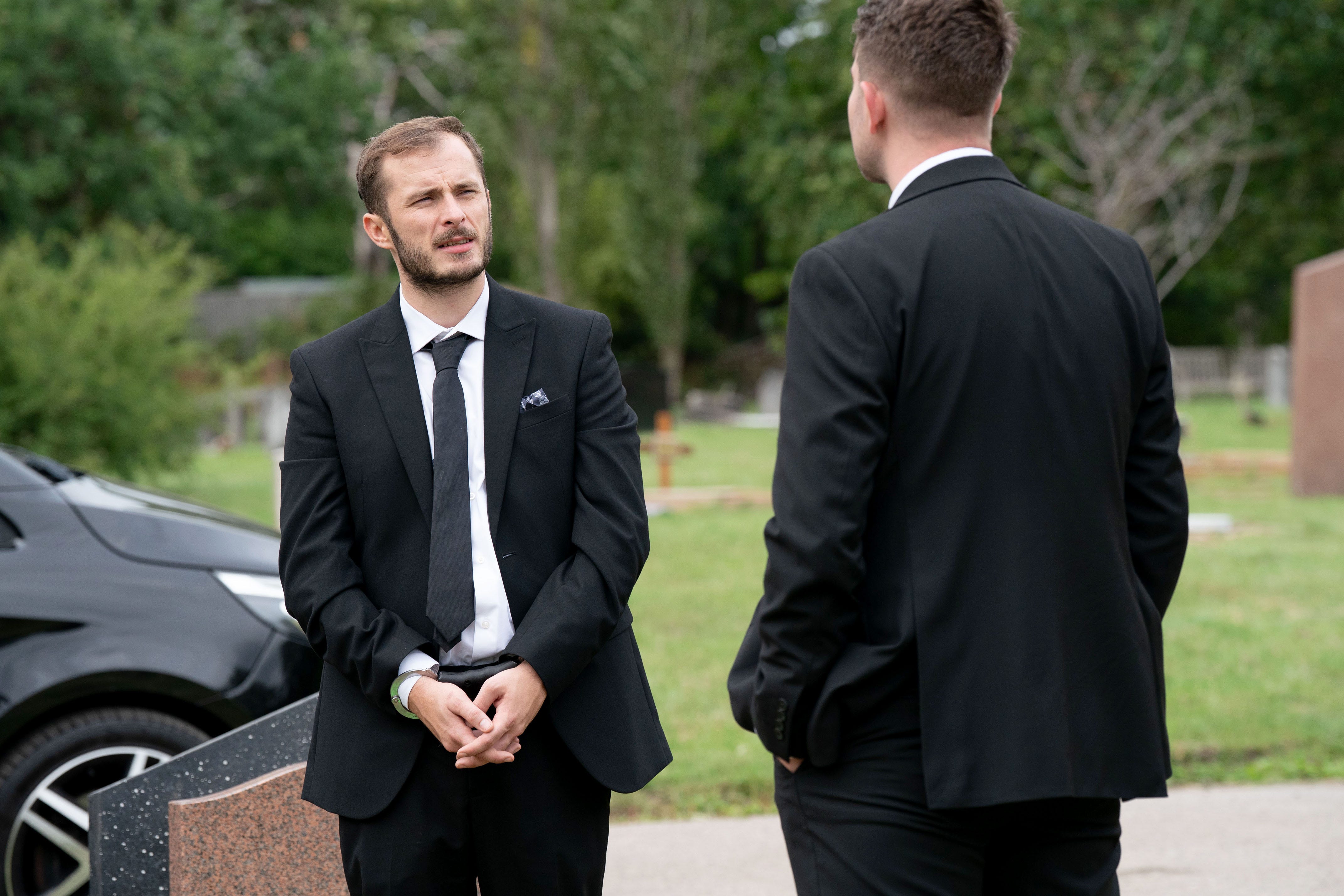 EMBARGOED UNTIL 30/09/2025 00:01 Ben Mitchell, Callum Highway, EastEnders  ben mitchell, callum highway, eastenders