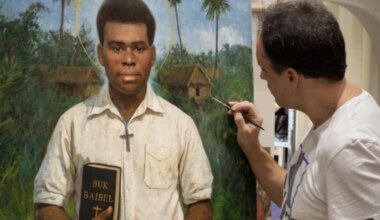 How to convey the serenity of a martyr? The challenge of painting Peter To Rot’s portrait
