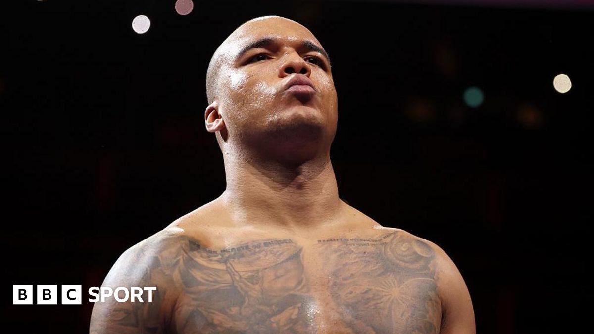 Fabio Wardley stares down Joseph Parker before their heavyweight bout