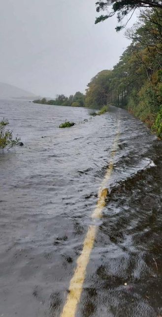 Flooding in the Kylemore area, Co Galway. Photo: Rose Rima.
