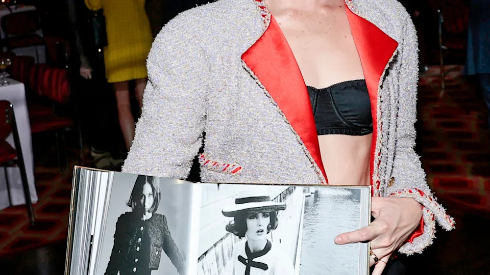 Gracie Abrams, wearing CHANEL, attends the CHANEL dinner to celebrate the launch of Sofia Coppola's book, "CHANEL Haute Couture" at Double's Club on September 10, 2025.