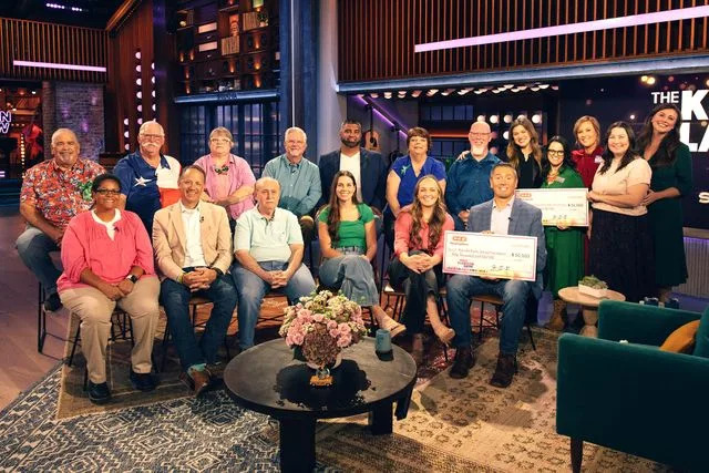 Weiss Eubanks/NBCUniversal Kerrville bus drivers with Kelly Clarkson on 'The Kelly Clarkson Show'