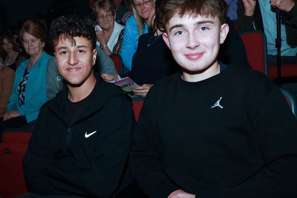 Bobby McDonald and Adam McCormack attending Creagh College Presents Oklahoma in The Gorey Little Theatre. PHOTO: Sabrina Ffrench