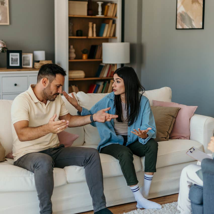 couples therapy not working as man forced his partner to come