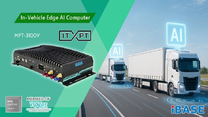 ITxPT-Certified MPT-3100V In-Vehicle Edge AI Computer from IBASE
