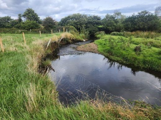 Heathfield River before Storm Amy - the committee state that fish were seen in the river on this day and it was in good condition. Photo: Ballycastle Stop the Forestry Committee.